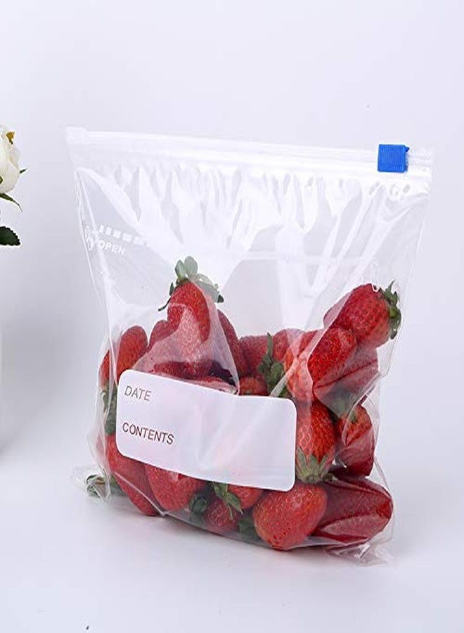 ZIPZAG Plastic Food Storage Re-Usable Bag Safe For Freezer & Microwave 10 Pcs (Clear) (Medium), Slide Lock - Image 5